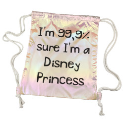 Worko-plecak holograficzny różowy- "Disney Princess".