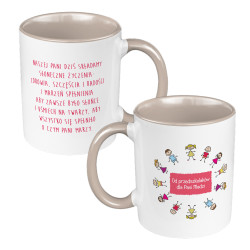 Kubek kolorowy 330 ml "Od Przedszkolaków z życzeniami".