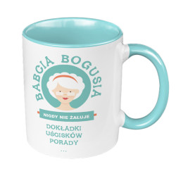 "Babcia nigdy nie żałuje" - Kubek 330 ml kolorowy dla...