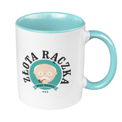 "Złota rączka" - Kubek 330 ml kolorowy dla dziadka.