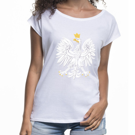 Koszulka (nietoperz) damska z orłem.
