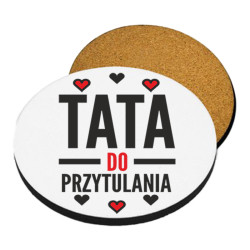 Zestaw - kubek latte z podkładką na kubek - "Tata do... 2