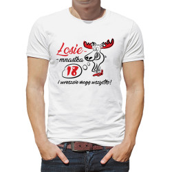 Koszulka na 18-stkę "Łosiemnastka"- świetny prezent dla...