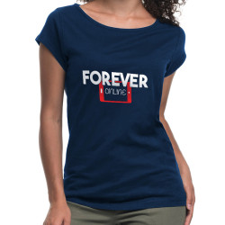 " Forever online " - koszulka (nietoperz) damska.