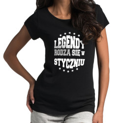 Koszulka "Legendy rodzą się w październiku" - (nietoperz)... 2