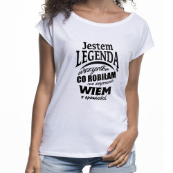 Śmieszna koszulka (nietoperz) damska - Jestem legendą... 2