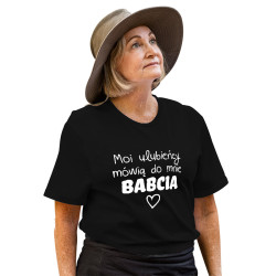 Koszulka damska specjalnie dla babci z napisem "Moi... 2