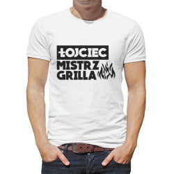 Koszulka unisex z napisem "Łojciec mistrz grilla" . 2