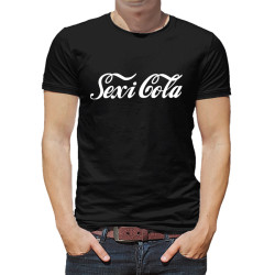 Zabawna koszulka Sexi Cola dla mężczyzny.