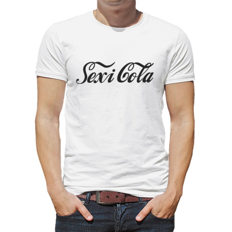 Zabawna koszulka Sexi Cola dla mężczyzny.