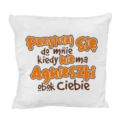 Pluszowa poduszka na Walentynki - Przytulaj się do mnie, kiedy... - milutka i mięciutka - jak misio. 2