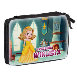 Duży piórnik dwukomorowy dla pierwszoklasisty -...