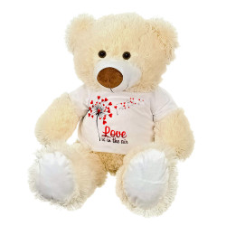 Maskotka Miś duży na Walentynki z napisem "Love is in the... 2