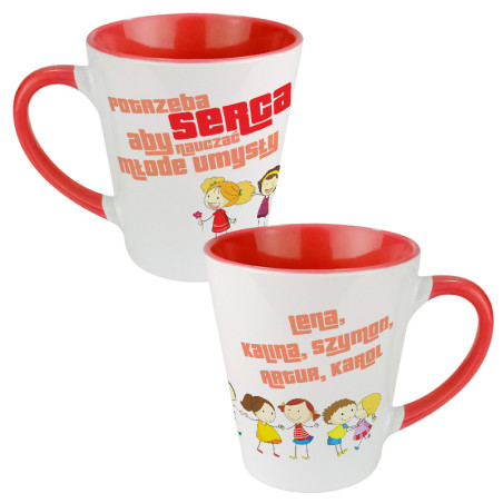 Kubek latte dla nauczyciela - "Potrzeba wielkiego serca...".