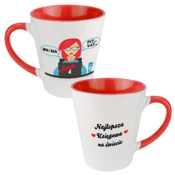 Kubek latte najlepszej księgowej na świecie - zmień imię.