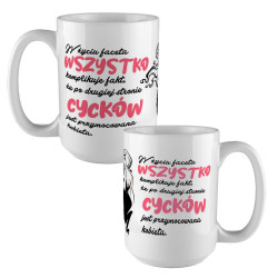 Kubek XXL ze śmiesznym nadrukiem - na dzień chłopaka, mężczyzny, dla taty. 2