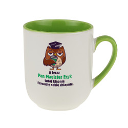 Kubek kawowy dla świeżo upieczonego Pana Magistra.