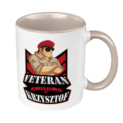 Kubek 330 ml kolorowy "Gracz weteran" z imieniem- kubek...