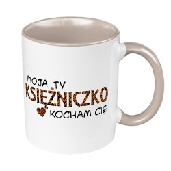 Kubek 330 ml kolorowy "Moja Ty Księżniczko kocham Cię".