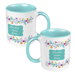 Kubek 330 ml kolorowy z napisem "Dla Ciebie kochana...