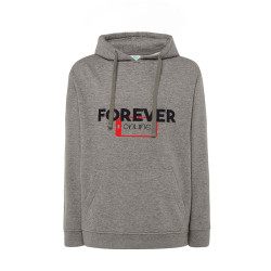 Bluza z kapturem z napisem " Forever online " - unisex. 2