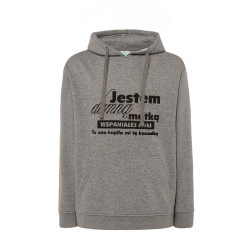 Damska bluza z kapturem dla mamy "Jestem dumną matką... ". 2