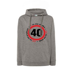 Bluza z kapturem na 40-ste urodziny ze śmiesznym napisem-...