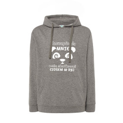 Bluza z kapturem z napisem ZACZEPIANIE MNIE MOŻE...