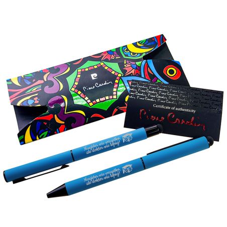 Zestaw piśmienny: długopis oraz pióro kulkowe Pierre Cardin- Magister wie dobrze, ale Doktor wie lepiej.
