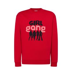 Bluza damska bez kaptura z nadrukiem " Girl Gang". 2