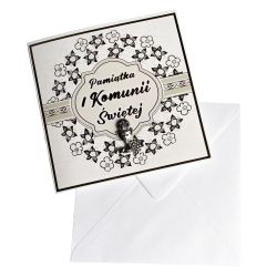 Ręcznie robiona kartka z życzeniami na Komunię- super... 2