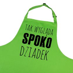 Kolorowy, gruby fartuch z nadrukiem "Tak wygląda spoko... 2