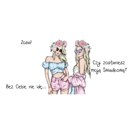 Kubek 330 ml kolorowy specjalnie dla świadkowej - Czy zostaniesz moją Świadkową?