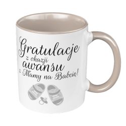 Kubek 330 ml kolorowy dla świeżo upieczonej Babci-...