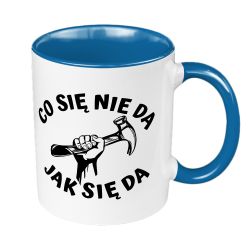 Kubek 330 ml kolorowy z grafiką "Co się nie da jak się da". 2