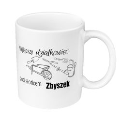 Kubek 330 ml kolorowy dla działkowca. 2