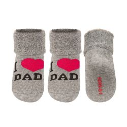 Urocze skarpetki "I love Dad", świetny prezent na pomysł...