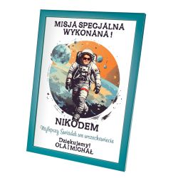 Ramka z podziękowaniami dla świadka „Misja Specjalna...