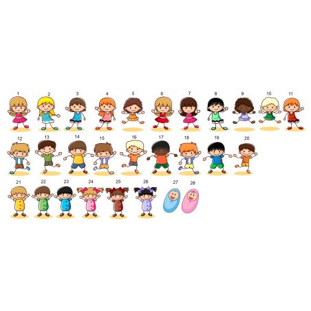 Dwustronna pluszowa poduszka "Gang Babci" - z imionami Babci i wnucząt.