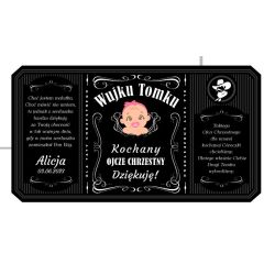 Personalizowana etykieta na alkohol w stylu Jack Daniel's...
