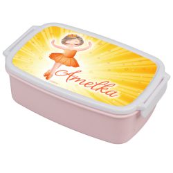 Pudełko na kanapki - śniadaniówka "Baletnica żółta"-...