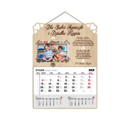 Kalendarz drewniany ze zdjęciem na Dzień Babci lub... 2