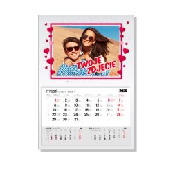 Kalendarz Walentynkowy jednodzielny A3 z Twoim zdjęciem i... 2