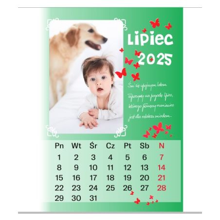 Foto Kalendarz ze zdjęciami specjalnie dla babci i dziadka - wzór 5.