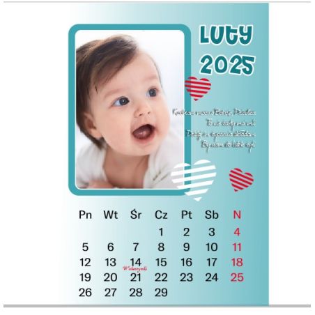 Foto Kalendarz ze zdjęciami specjalnie dla babci i dziadka - wzór 5.