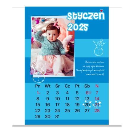 Foto Kalendarz ze zdjęciami specjalnie dla babci i dziadka - wzór 5.