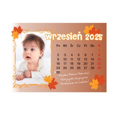 Foto Kalendarz ze zdjęciami specjalnie dla babci i dziadka - poziom różowa okładka.