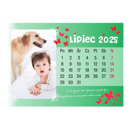 Foto Kalendarz ze zdjęciami specjalnie dla babci i dziadka - niebieska okładka.