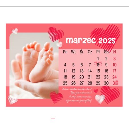 Foto Kalendarz ze zdjęciami specjalnie dla babci i dziadka - niebieska okładka.