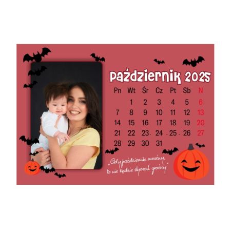 Foto Kalendarz ze zdjęciami specjalnie dla babci i dziadka - niebieska okładka.